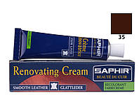 Жидкая кожа Saphir Creme Renovatrice 25 мл цвет средний табак (35)