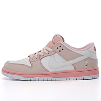 Кроссовки женские и мужские Nike SB Dunk pink / кеды Найк СБ Данк розовые