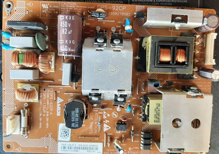 Блок Питания DPS-92CP Телевизора Toshiba 32LV8330 (ID#1902864471.