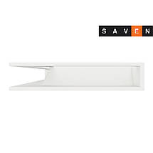 Вентиляційна решітка для каміна кутова ліва SAVEN Loft Angle 95х450х800 біла, фото 5