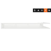 Вентиляційна решітка для каміна кутова ліва SAVEN Loft Angle 95х450х800 біла, фото 4