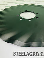 Диск хвилястий (турбодиск) 17" 432мм s-5мм ɸ100,8отв. (820-156С) до сівалки Great Plains, John Deere Джон дір, фото 6