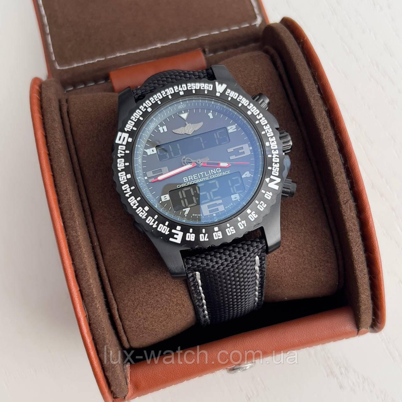 Годинник наручний Breitling Exospace B55 Black-Yellow преміального ААА класу