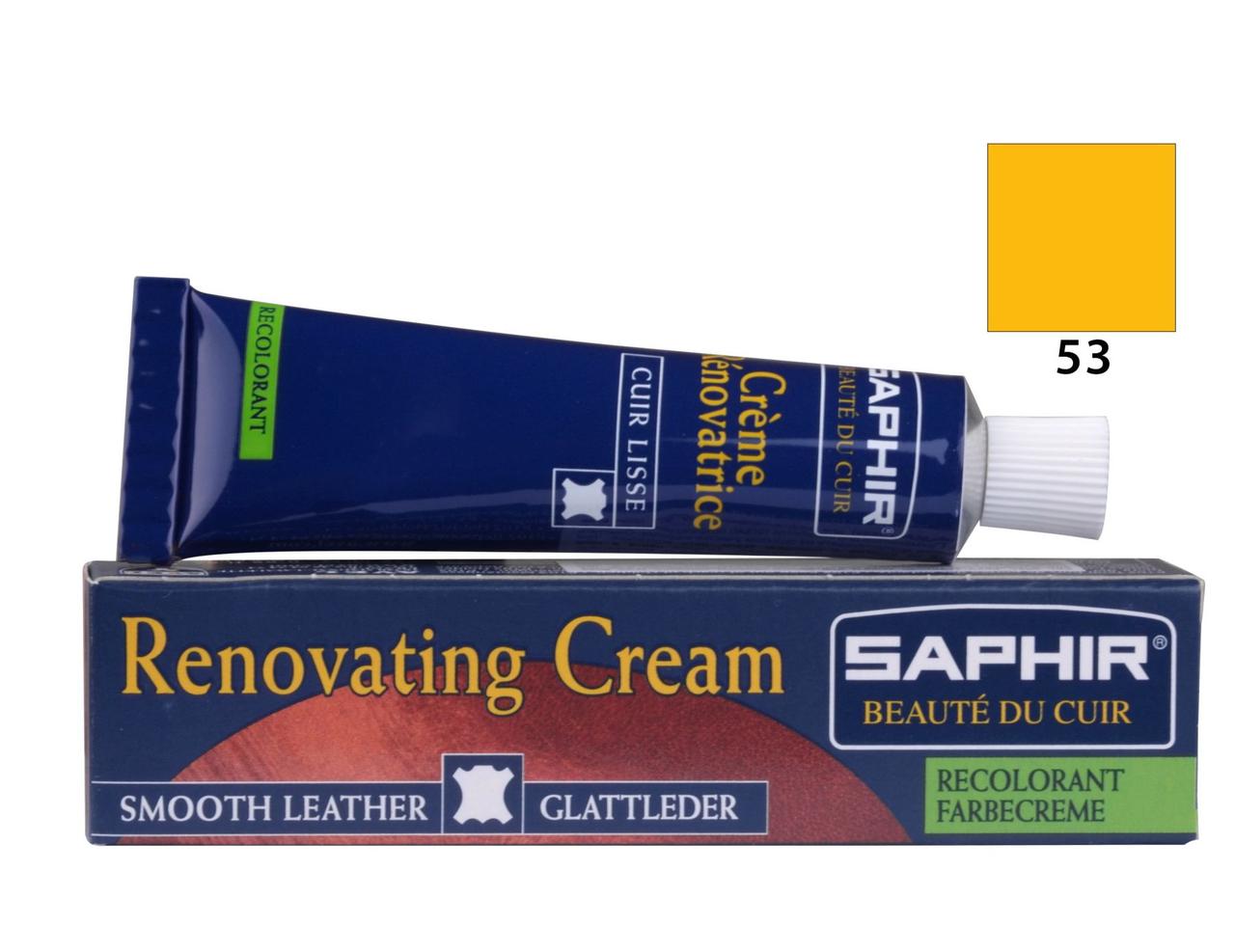 Рідка шкіра Saphir Creme Renovatrice 25 мл колір жовтий (53), фото 1