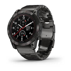 Garmin Fenix 7X Pro Sapphire Solar Edition карбоново-сірий титановий DLC з титановим браслетом