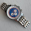 Годинник наручний Breitling Navititer Silver-White-Blue преміального ААА класу, фото 10