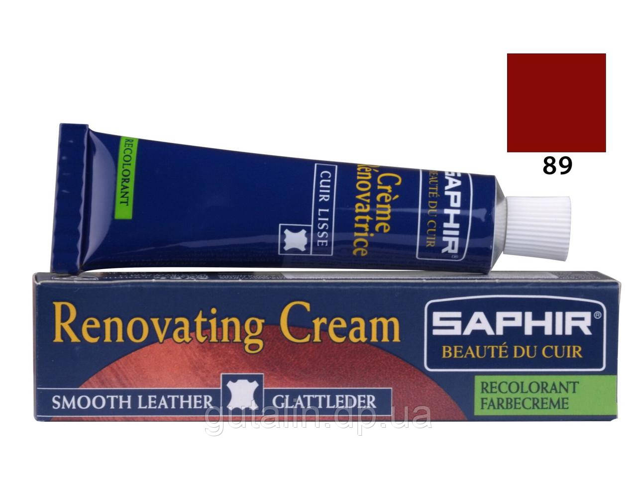 Рідка шкіра Saphir Creme Renovatrice 25 мл колір вишневий (89)
