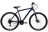 Велосипед 29" Discovery RIDER AM DD рама 21" Темно-синий с оранжевым