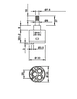 Картридж в змішувач душової кабіни, на три положення під квадрат ( КВ33\3\37 ), фото 6