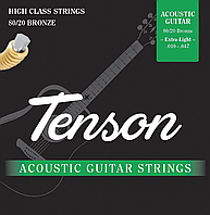 Струны для акустической гитары Tenson Acoustic Bronze Extra Light .010 - .047