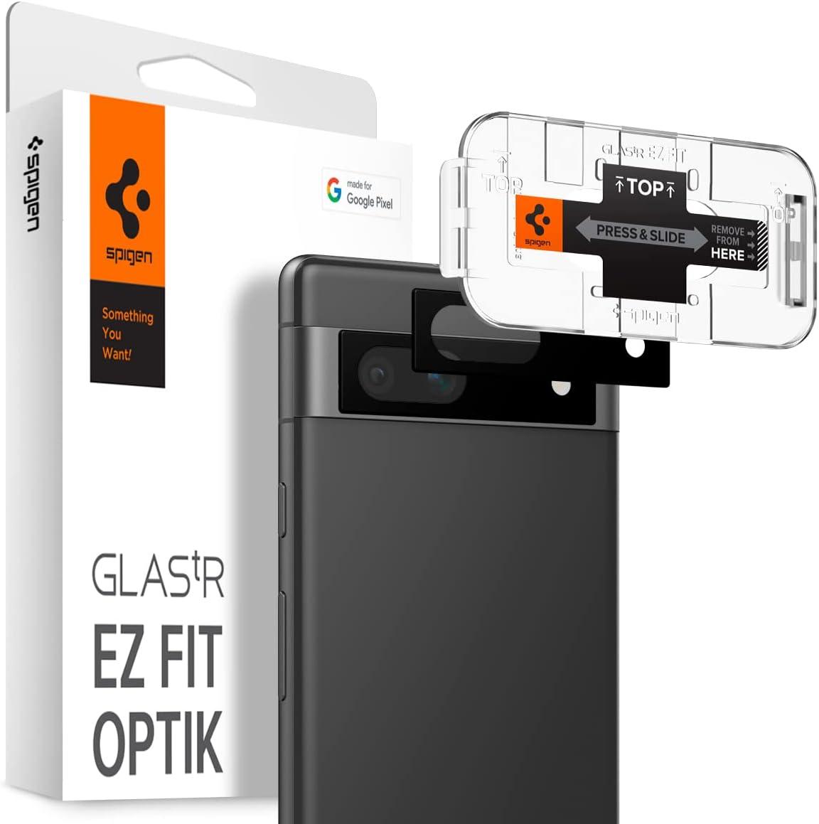 Захисне скло Spigen для камери Pixel 7a — EZ Fit Optik (2 шт.), Black (AGL05970)
