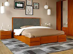 Двоспальне ліжко Тіфані Сосна