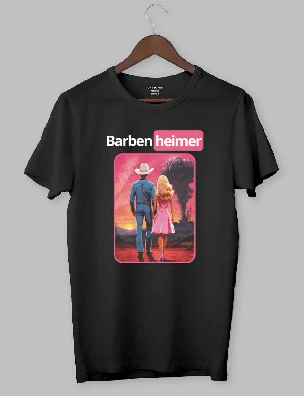 Футболка з прикольним дизайном Barbie «Barben heimer»