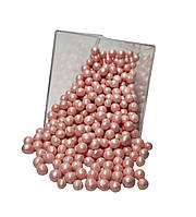Посыпка (рисовые шарики) перламутровые розовые (5 мм) 50 г