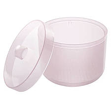 Бокс (контейнер) для стерилізації манікюрних фрез, із кришечкою Рожевий