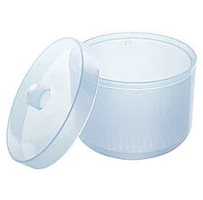 Бокс (контейнер) для стерилізації манікюрних фрез, із кришечкою Блакитний