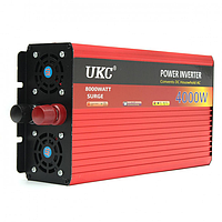 Автомобильный инвертор AC DC UKC AR-4000W 220В LCD USB с функцией плавного пуска