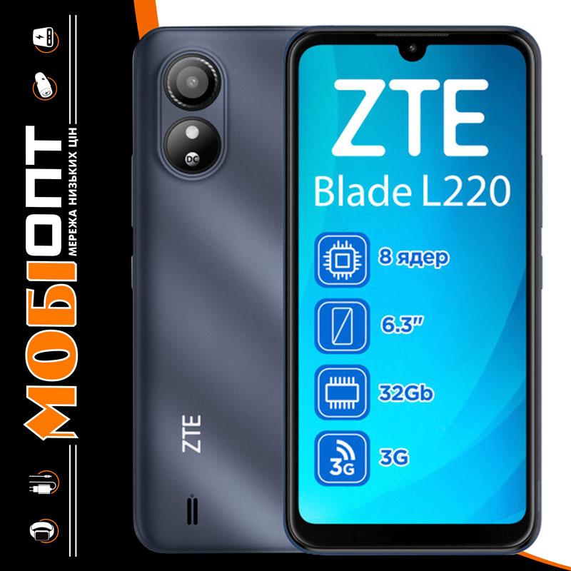 Смартфон ZTE Blade L220 1/32Gb Blue UA UCRF