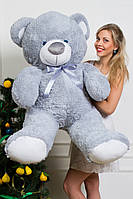 Ведмедик плюшевий м'який подарунок для дітей і дорослих Барні сірого кольору 150 см