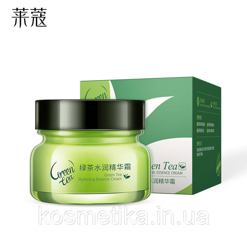 Омолоджуючий та протизапальний крем для обличчя із зеленим чаєм Laikou Green Tea (55 мл) Прим'ята упаковка!