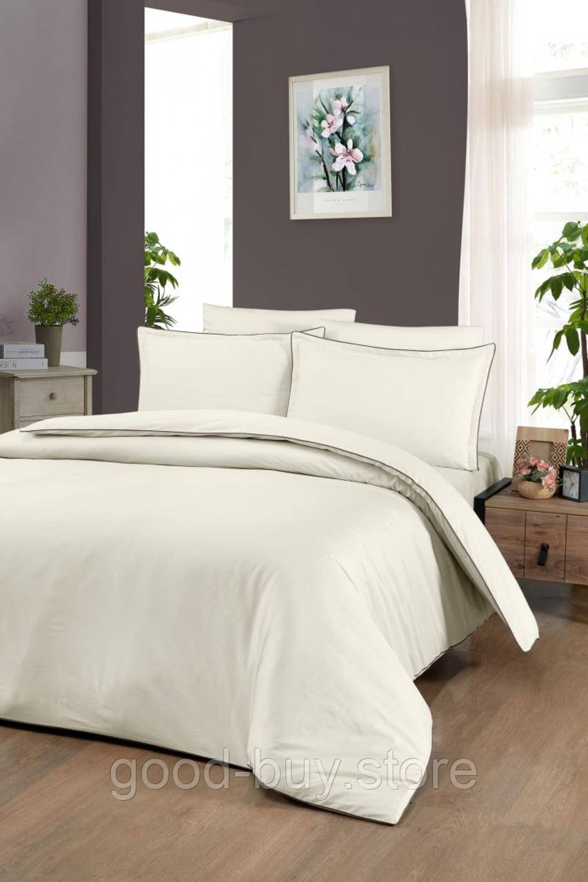 Постільна білизна Lucca cream La Romano premium сатин сімейний 160х220(2шт)