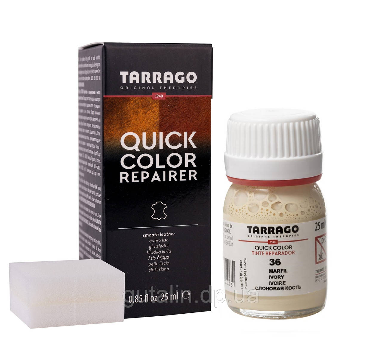 Барвник для гладкої шкіри Tarrago Quick Color 25 мл колір слонова кістка (36)