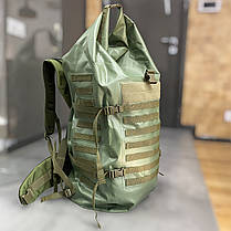 Герметичний баул-рюкзак NERIS, 80 л, колір – Олива, герморюкзак, гермобаул, фото 2