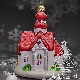 Скляна ялинкова іграшка церква  костел      Snegka Poland