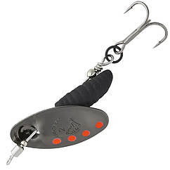 Блешня Savage Gear Grub Spinners #0 2.2g Sinking Black Red Black