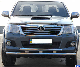 Кенгурник подвійний вус на Toyota Hilux (2004-2015) Тойота Хайлюкс