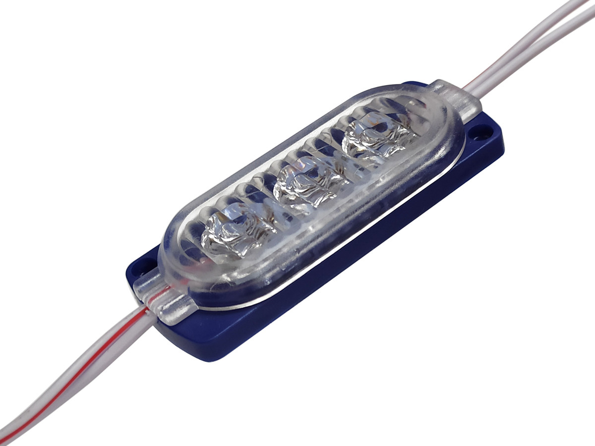 Світлодіодний модуль 12V 3 SMD 2835 (60mm*23mm) синій