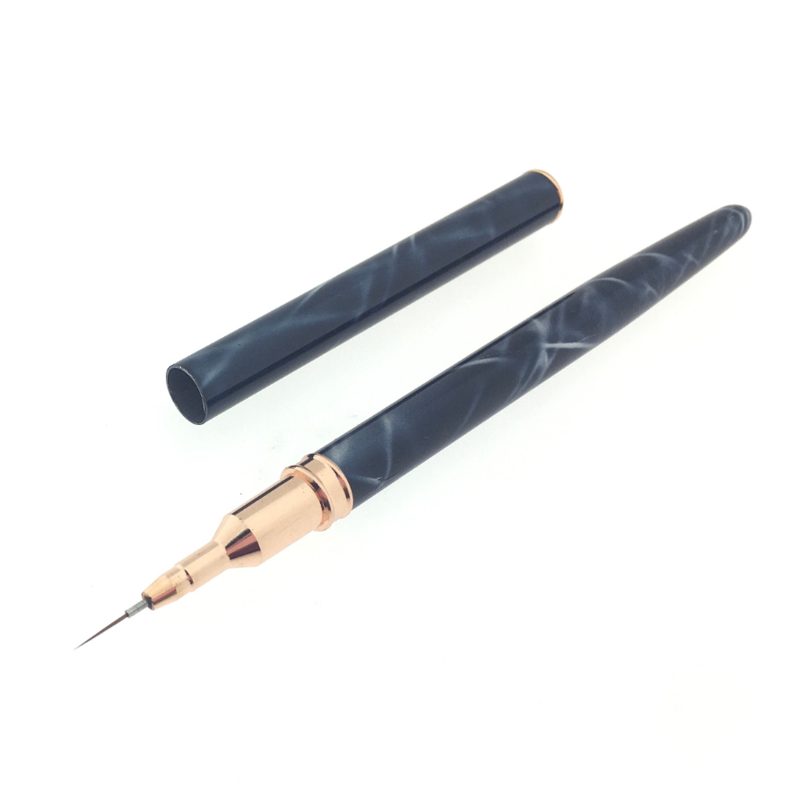 Тонкий пензель для малювання 7мм GLOBAL FASHION з ковпачком, фото 1