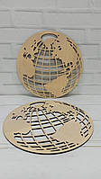 Трафарети з фанери Планета Земля Глобус Трафарет фанера Деревянный трафарет Пано для стабілізованого моху