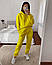Яскравий спортивний костюм жіночий весняно-літній однотонний, червоний, бузковий, жовтий, синій, білий, сірий, фото 9