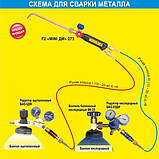 Пальник ацетиленовий Г2А "MINI ДМ-273" (6/6 мм), фото 5