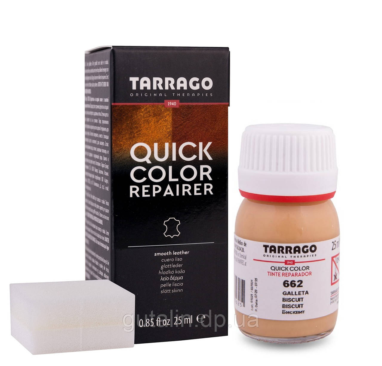 Барвник для гладкої шкіри Tarrago Quick Color 25 мл колір бісквіт (662)
