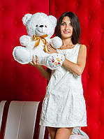 Ведмедик плюшевий колір білий 65 см