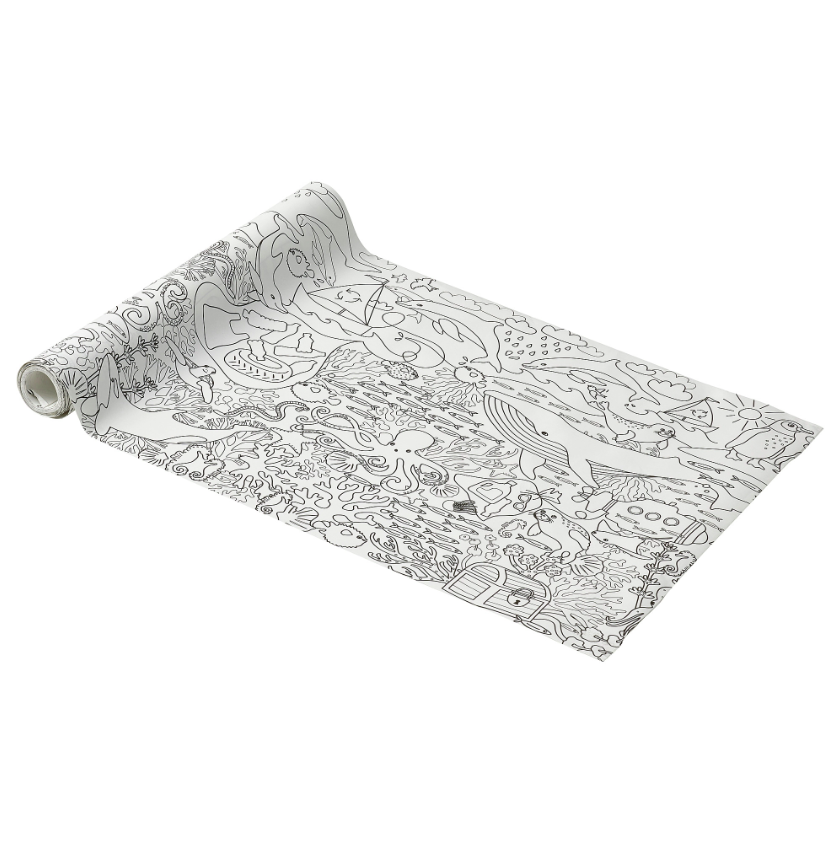 Папір-розфарбовка в рулоні IKEA BLVINGAD 10 м 805.258.34