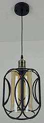 Люстра підвісна стельова в стилі LOFT (лофт) 12055/1  Чорний 35х15х20 см