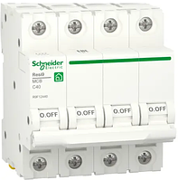 Автомат 40А 4Р Schneider Electric RESI9 (автоматический выключатель) 4-х полюсный кривая С