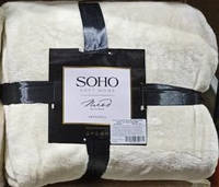 Текстиль для дома SOHO Плед флисовый, размер 200*230 см, Pattern Крем МИКС TZP156
