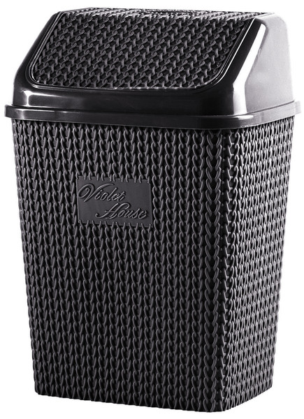 Кошик для сміття VIOLET HOUSE 0026 Віолетта COFFEE 10 л з кришкою, фото 1