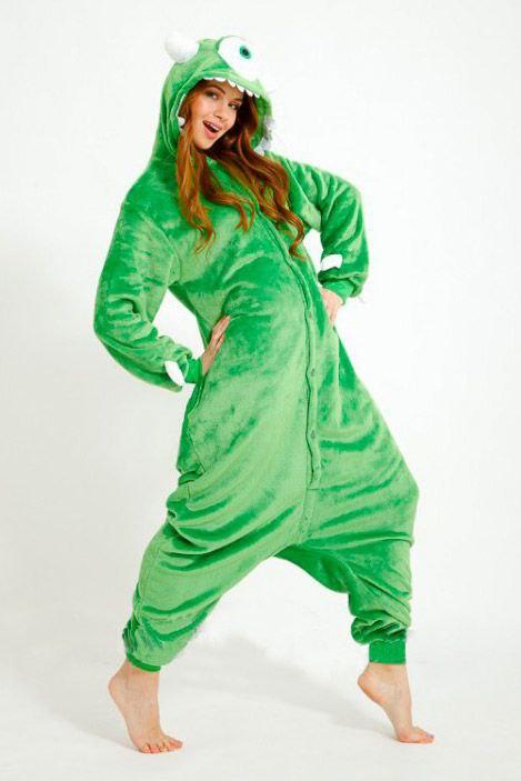 Яркая пижама костюм кигуруми для детей и взрослых Майк Вазовский - фото 1 - id-p1903271334