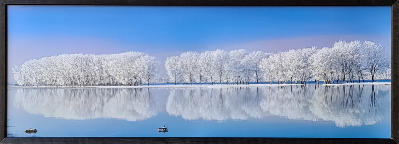 Фотокартина в дерев'яній рамі Winter 2 35х100 см POS-35100-236