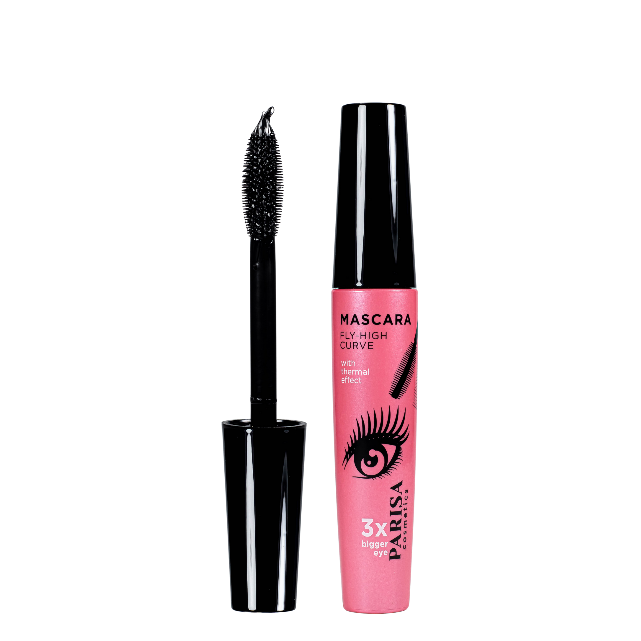 Туш для вій водостійка з термо ефектом Parisa Cosmetics 3 в 1 М-102, фото 1