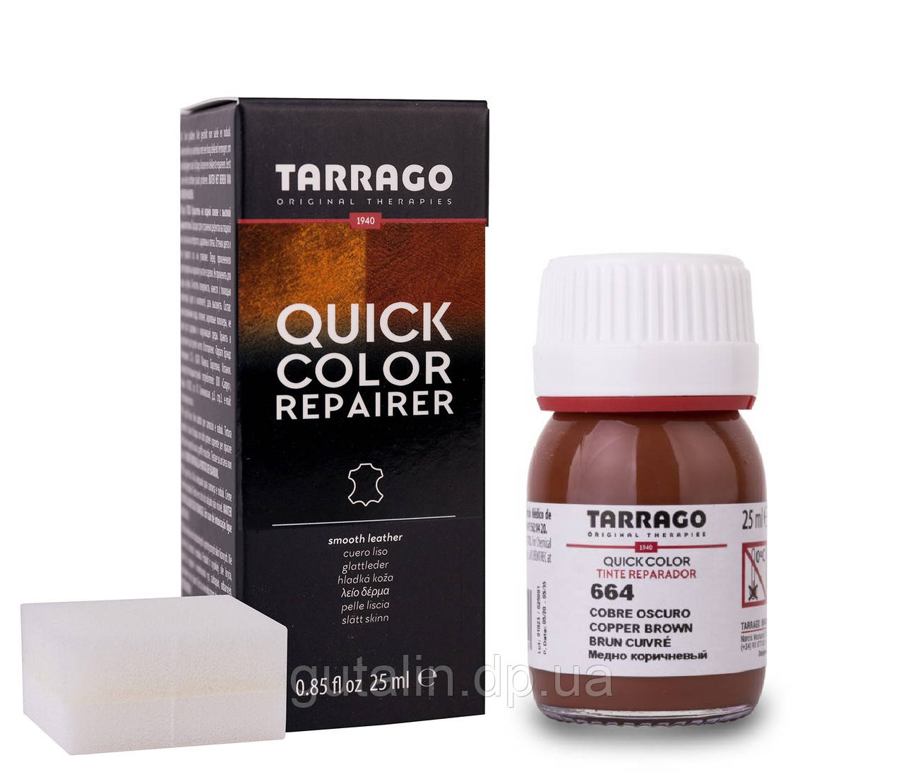 Барвник для гладкої шкіри Tarrago Quick Color 25 мл колір бронзово-коричневий (664)