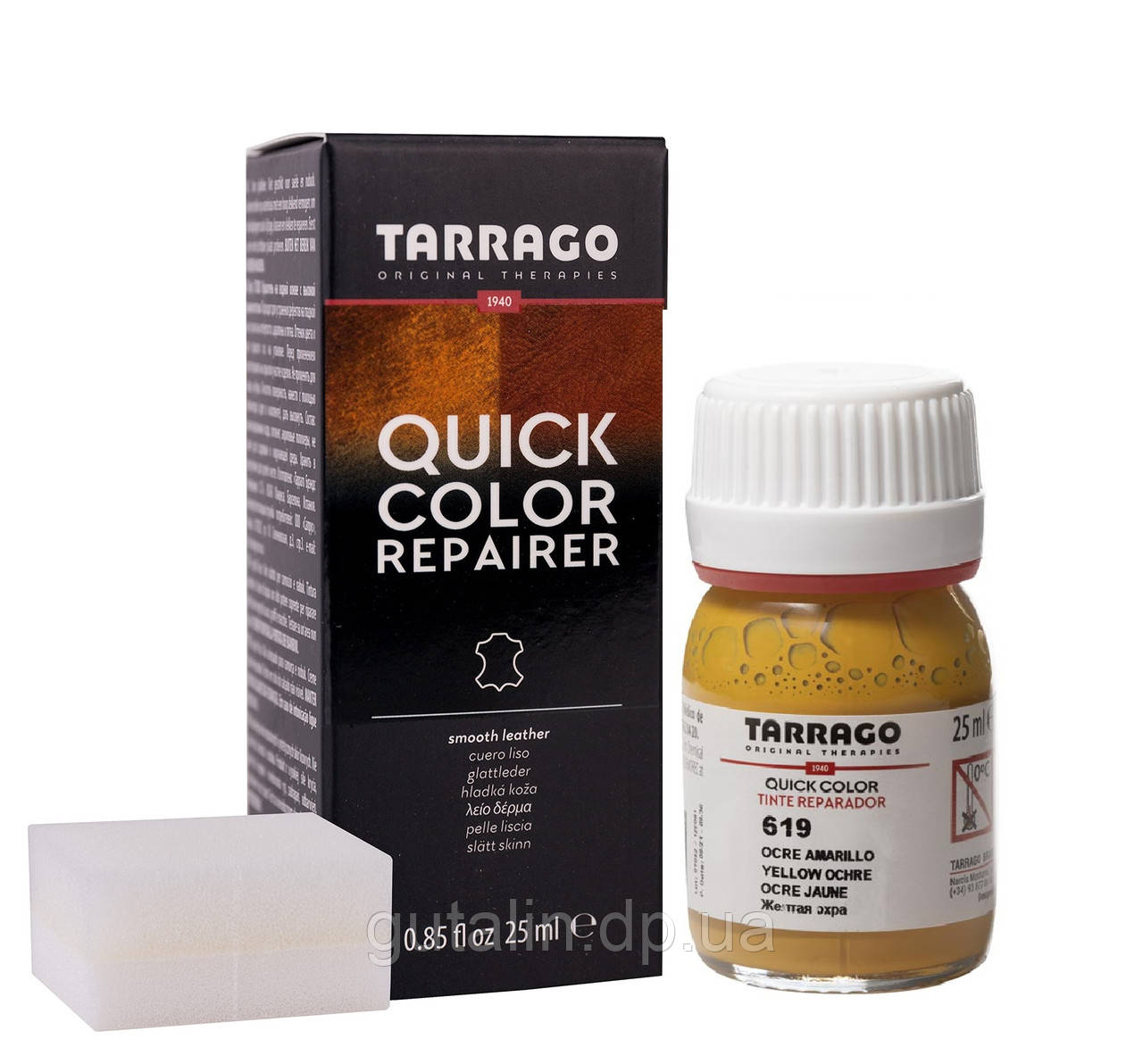 Барвник для гладкої шкіри Tarrago Quick Color 25 мл колір жовта охра (619)