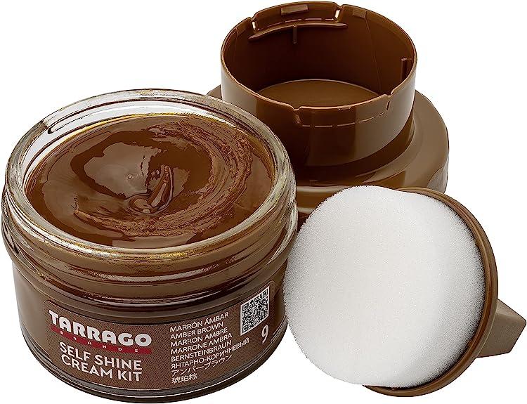 Крем для взуття Tarrago Self Shine Kit Cream 50 мл янтарно-коричневий (09), фото 1