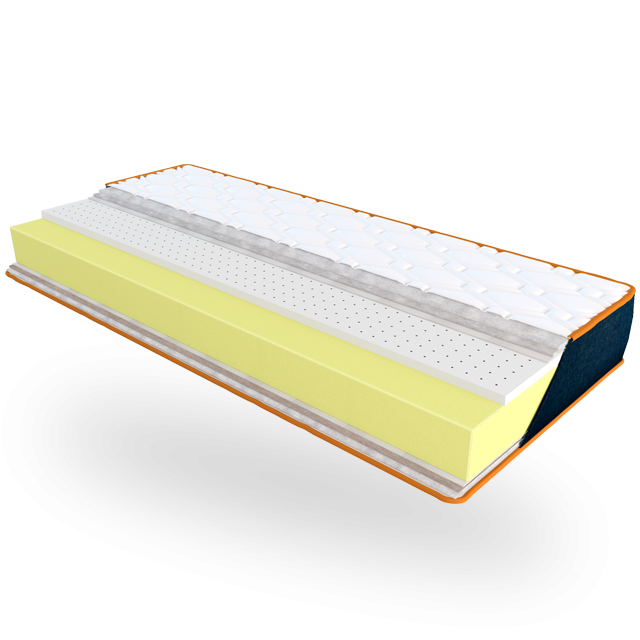 Ортопедичний матрац Denim Navy 80 х 190 см Ортопедичний безпружинний матрац, фото 1