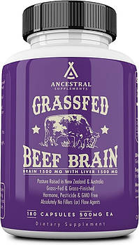 Ancestral Supplements Beef Brain/при органічній поразці ЦНС. 180 капсул BX329